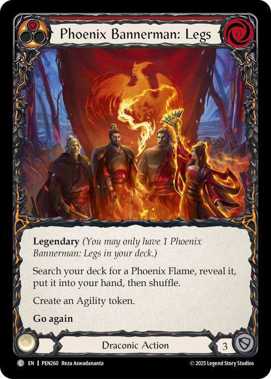 Phoenix Bannerman Legs (Red) (Regular) [PEN260] (Compendium of Rathe) | Cracking-Singles