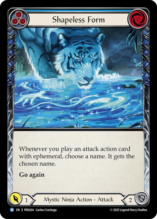 Shapeless Form (Blue) (Rainbow Foil) [PEN264] (Compendium of Rathe)  Rainbow Foil | Cracking-Singles