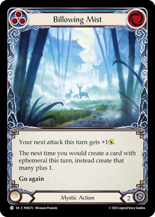 Billowing Mist (Blue) (Rainbow Foil) [PEN272] (Compendium of Rathe)  Rainbow Foil | Cracking-Singles