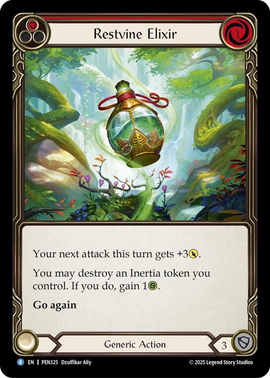 Restvine Elixir (Red) (Regular) [PEN325] (Compendium of Rathe) | Cracking-Singles