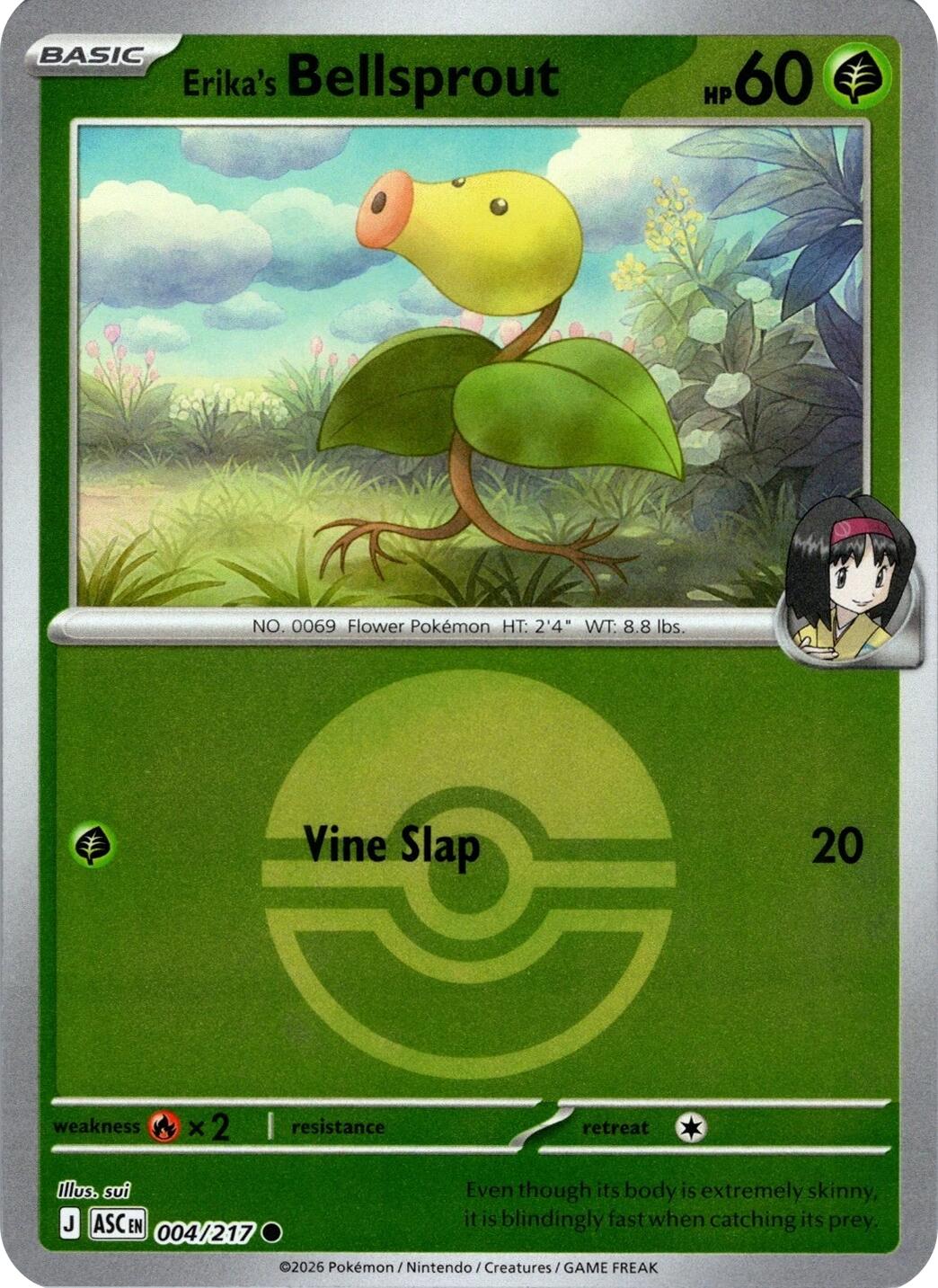 Erika's Bellsprout (004/217) (Poke Ball) [Mega Evolution: Ascended Heroes] | Cracking-Singles