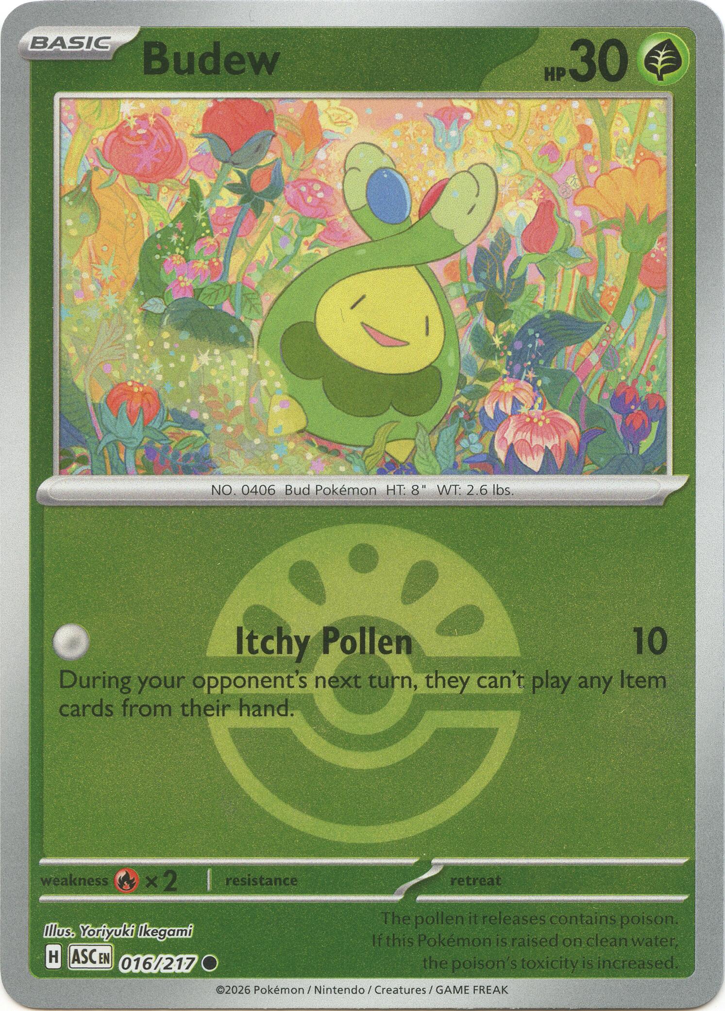 Budew (016/217) (Friend Ball) [Mega Evolution: Ascended Heroes] | Cracking-Singles