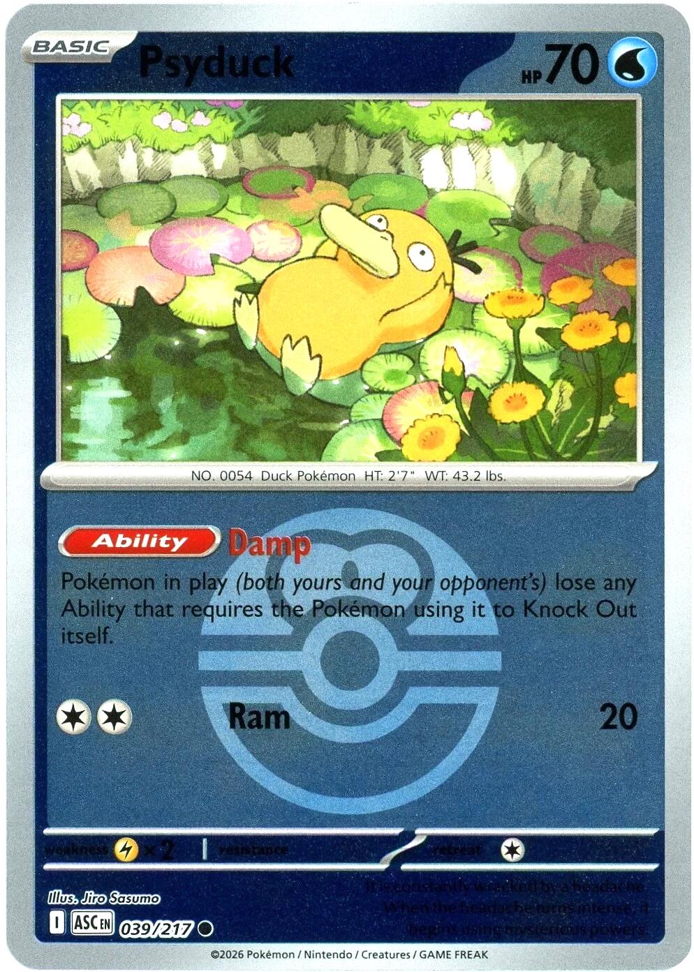 Psyduck (039/217) (Love Ball) [Mega Evolution: Ascended Heroes] | Cracking-Singles