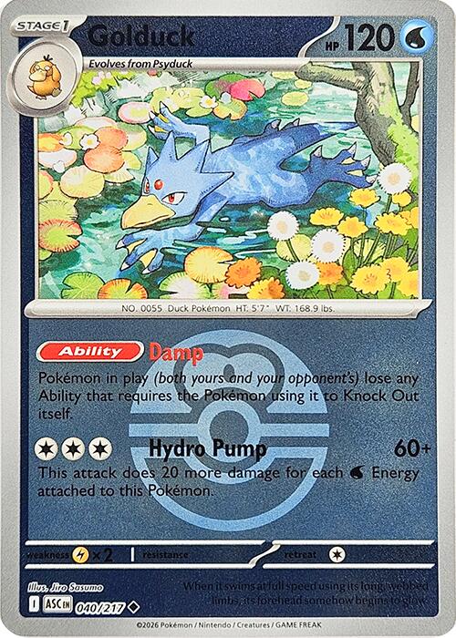 Golduck (040/217) (Love Ball) [Mega Evolution: Ascended Heroes] | Cracking-Singles