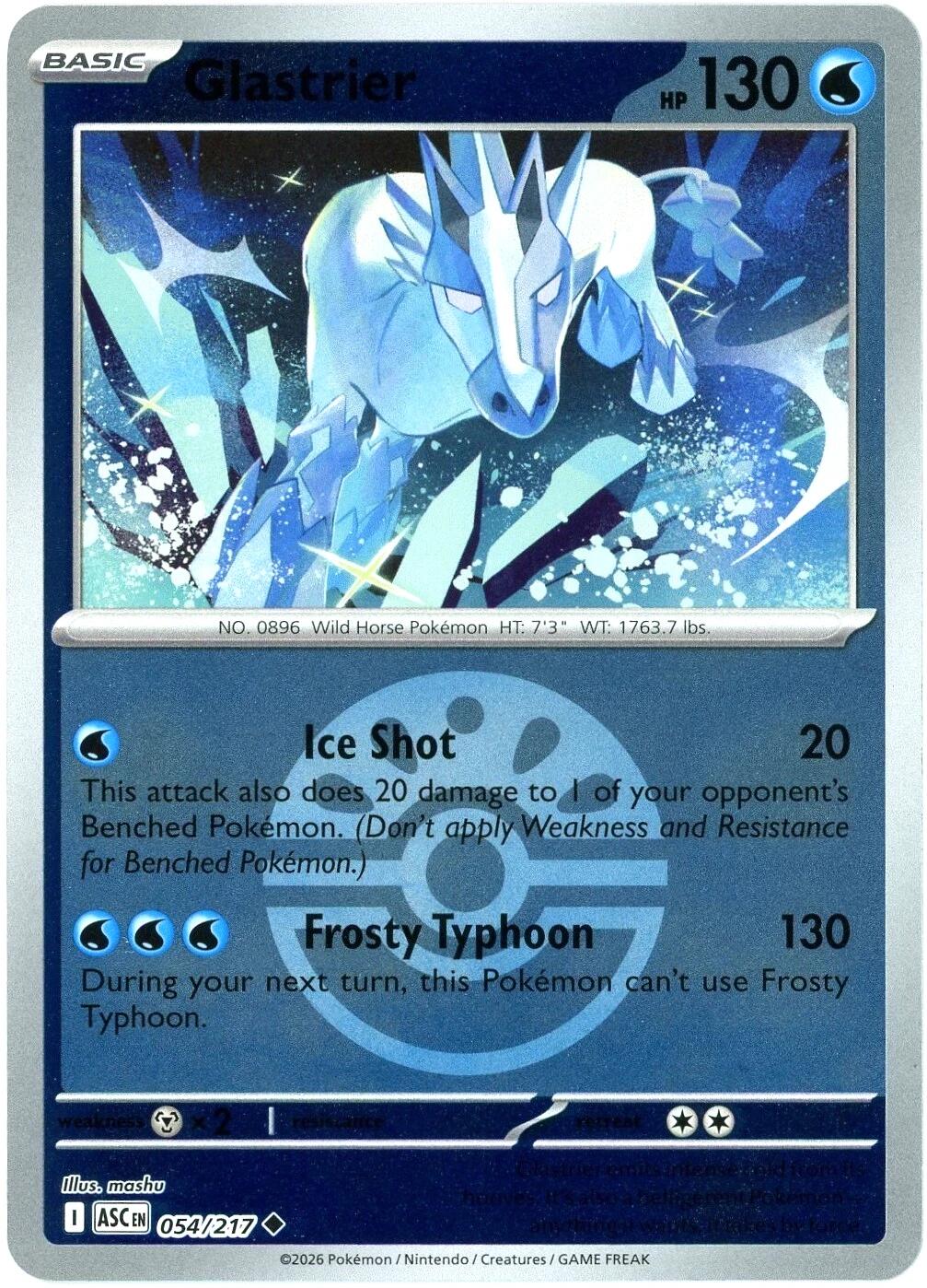 Glastrier (054/217) (Friend Ball) [Mega Evolution: Ascended Heroes] | Cracking-Singles