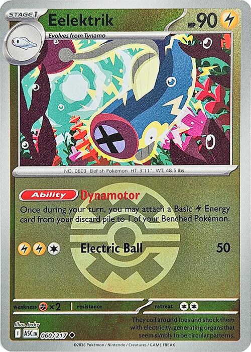 Eelektrik (060/217) (Quick Ball) [Mega Evolution: Ascended Heroes] | Cracking-Singles
