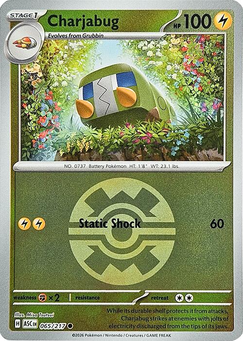 Charjabug (065/217) (Quick Ball) [Mega Evolution: Ascended Heroes] | Cracking-Singles