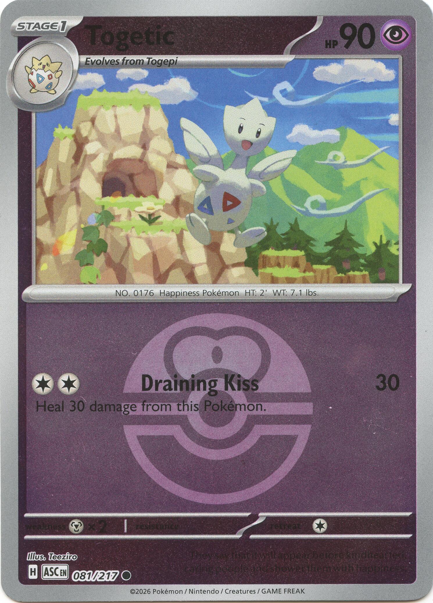Togetic (081/217) (Love Ball) [Mega Evolution: Ascended Heroes] | Cracking-Singles