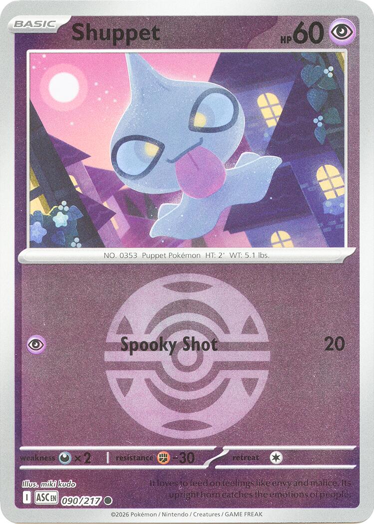Shuppet (090/217) (Dusk Ball) [Mega Evolution: Ascended Heroes] | Cracking-Singles
