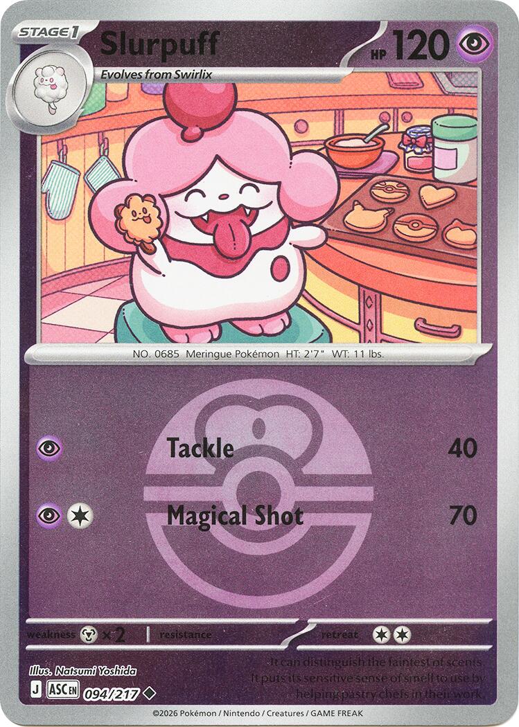 Slurpuff (094/217) (Love Ball) [Mega Evolution: Ascended Heroes] | Cracking-Singles