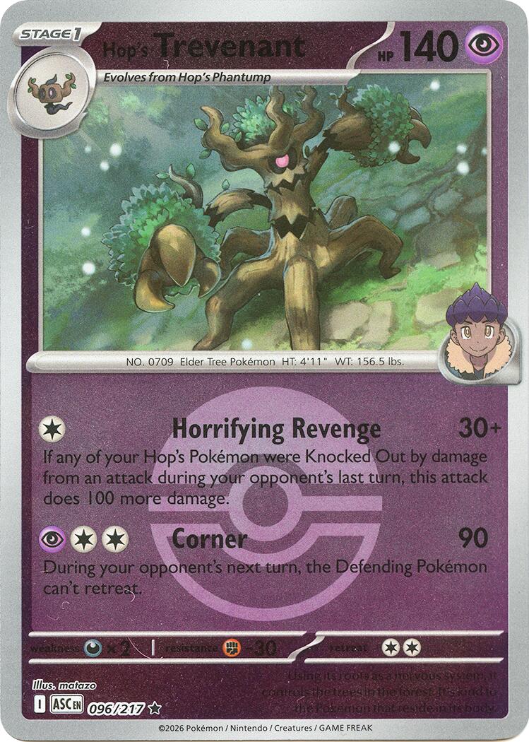 Hop's Trevenant (096/217) (Poke Ball) [Mega Evolution: Ascended Heroes] | Cracking-Singles