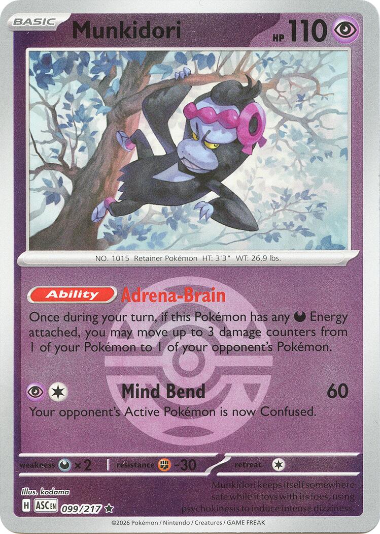 Munkidori (099/217) (Dusk Ball) [Mega Evolution: Ascended Heroes] | Cracking-Singles