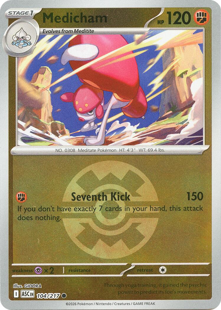 Medicham (104/217) (Quick Ball) [Mega Evolution: Ascended Heroes] | Cracking-Singles