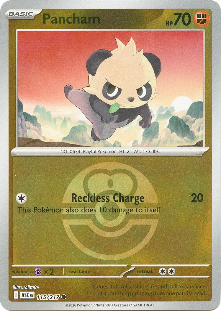 Pancham (115/217) (Love Ball) [Mega Evolution: Ascended Heroes] | Cracking-Singles