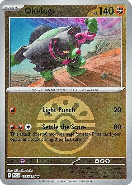 Okidogi (122/217) (Friend Ball) [Mega Evolution: Ascended Heroes] | Cracking-Singles