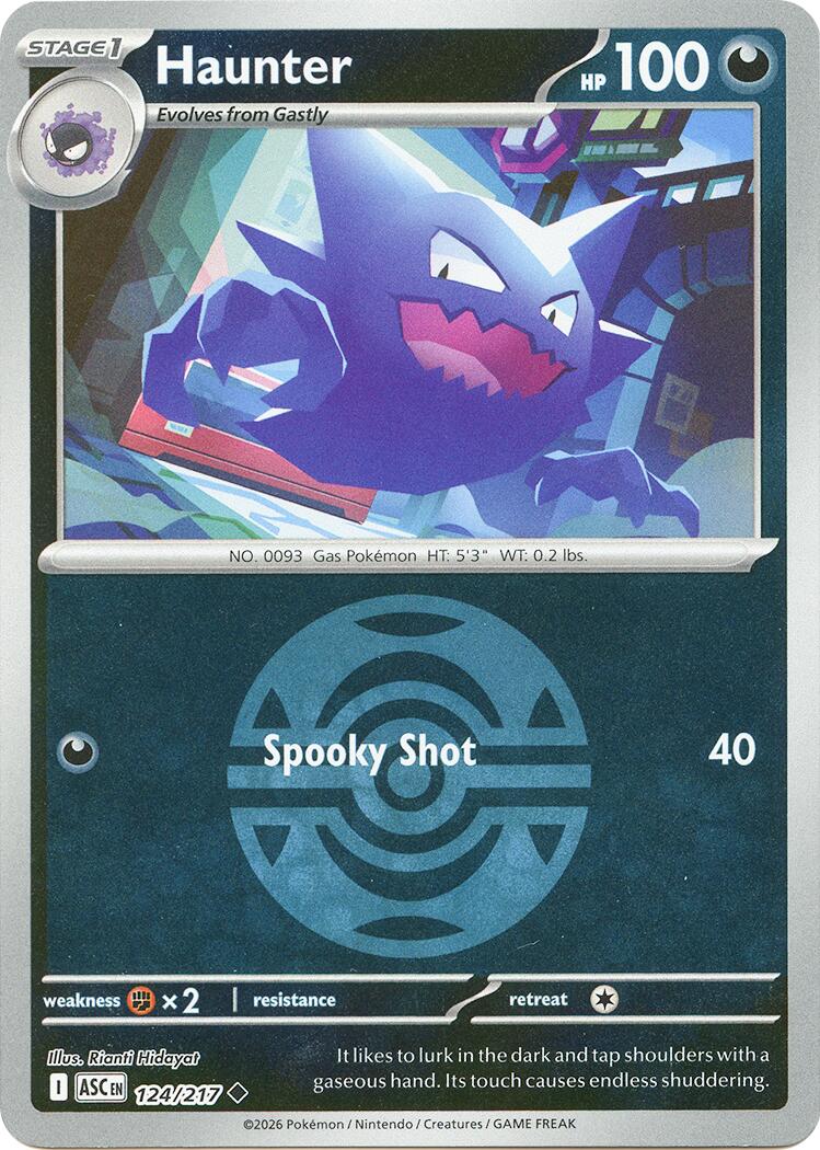 Haunter (124/217) (Dusk Ball) [Mega Evolution: Ascended Heroes] | Cracking-Singles