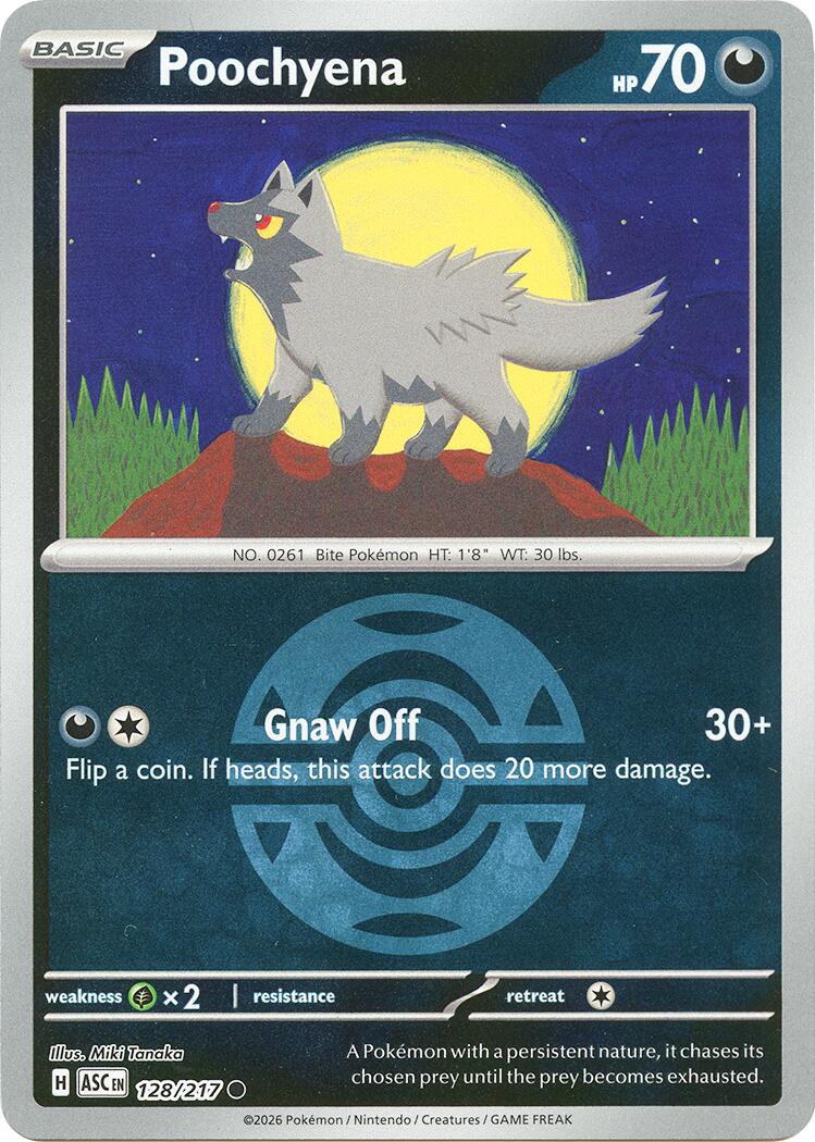 Poochyena (128/217) (Dusk Ball) [Mega Evolution: Ascended Heroes] | Cracking-Singles