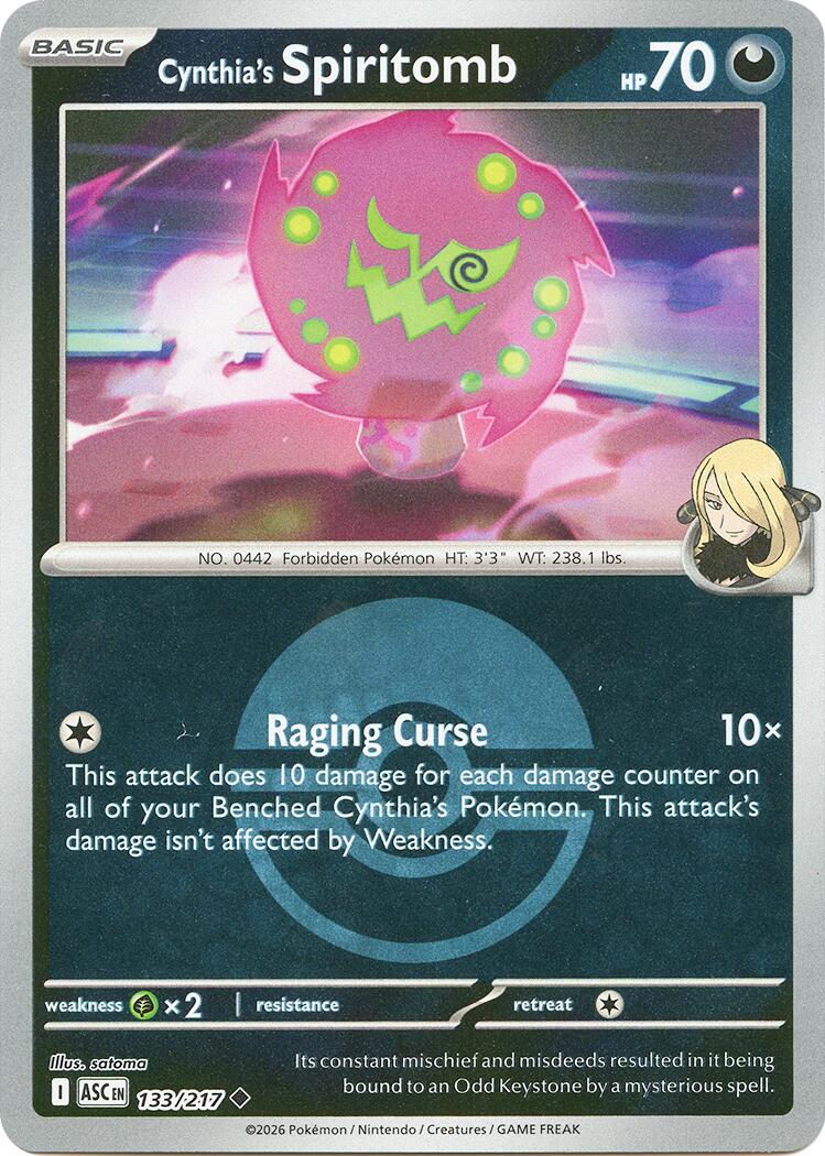 Cynthia's Spiritomb (133/217) (Poke Ball) [Mega Evolution: Ascended Heroes] | Cracking-Singles
