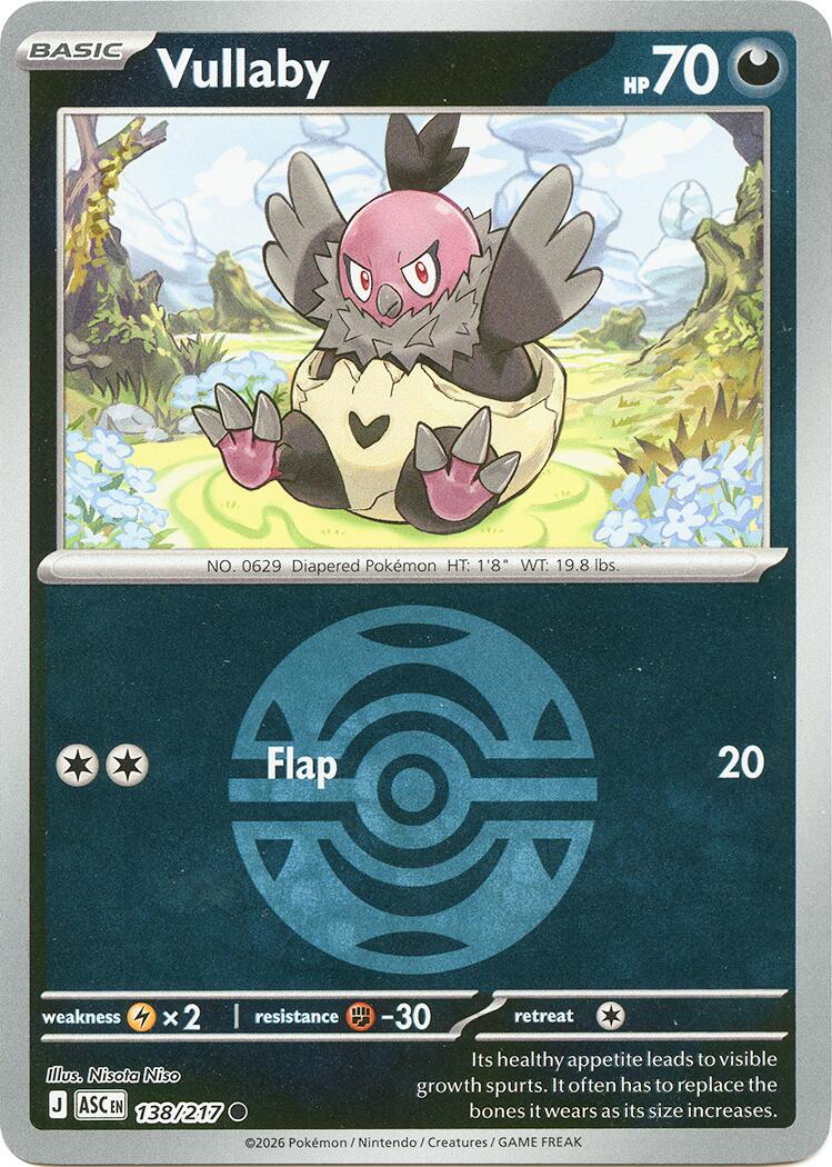 Vullaby (138/217) (Dusk Ball) [Mega Evolution: Ascended Heroes] | Cracking-Singles