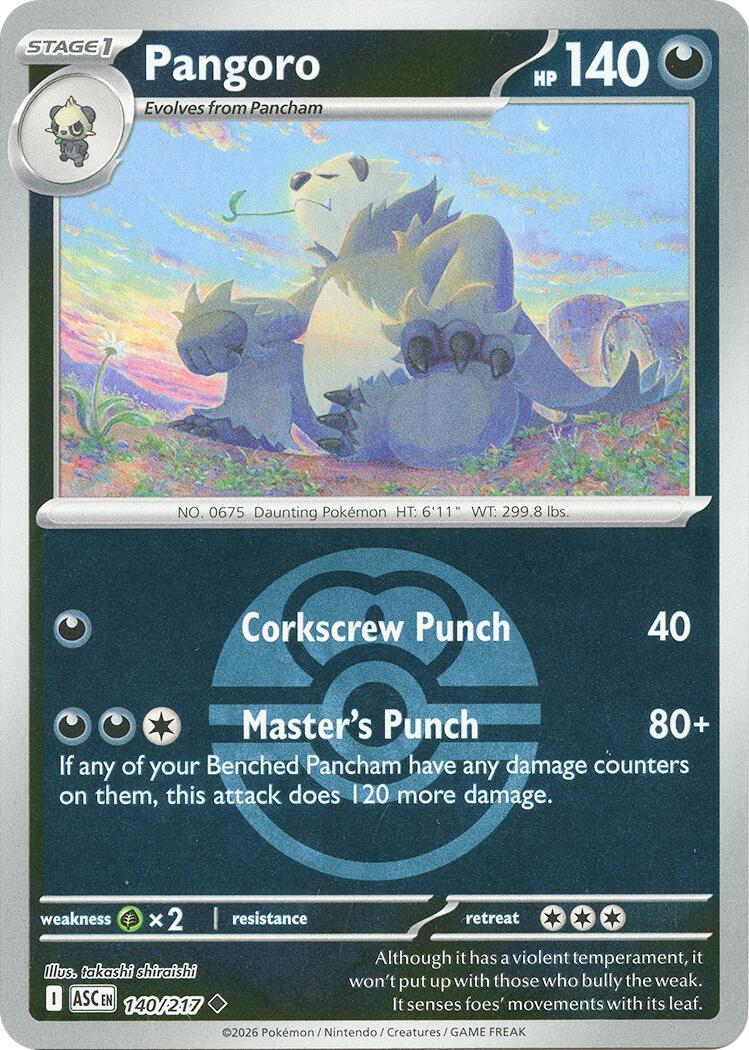Pangoro (140/217) (Love Ball) [Mega Evolution: Ascended Heroes] | Cracking-Singles