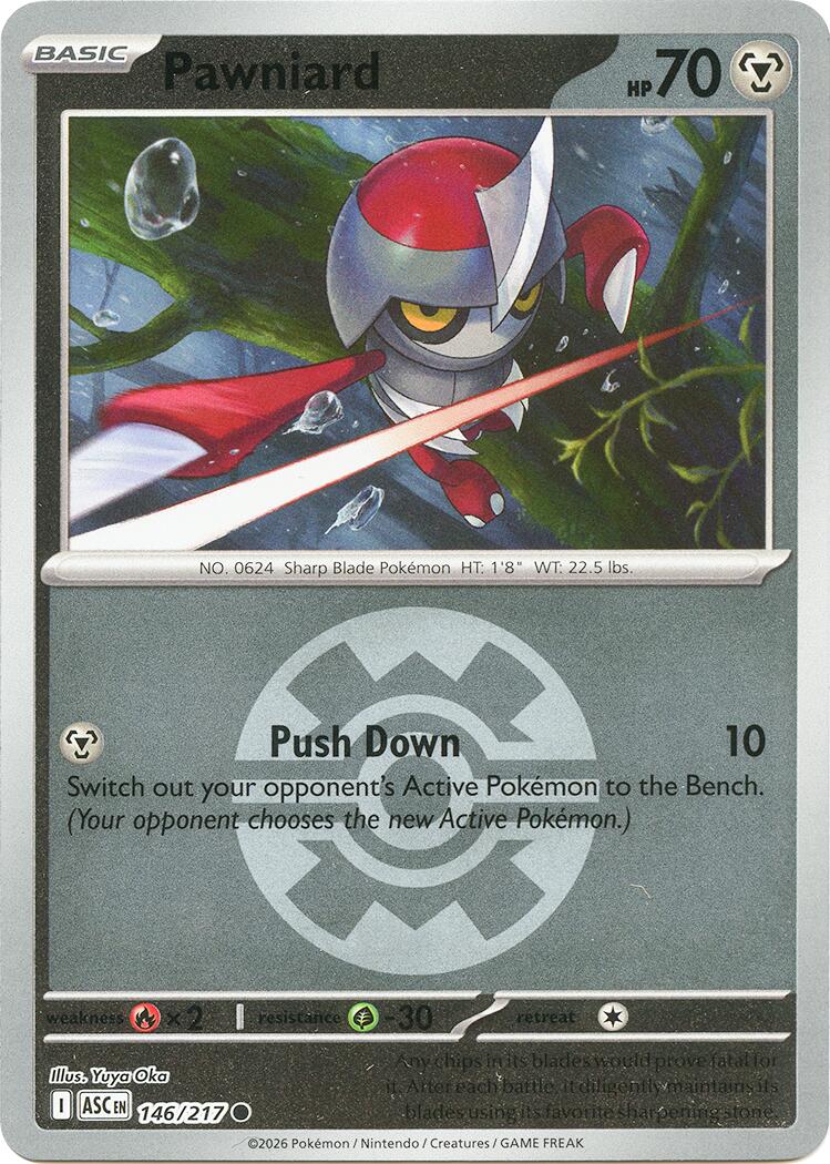 Pawniard (146/217) (Quick Ball) [Mega Evolution: Ascended Heroes] | Cracking-Singles