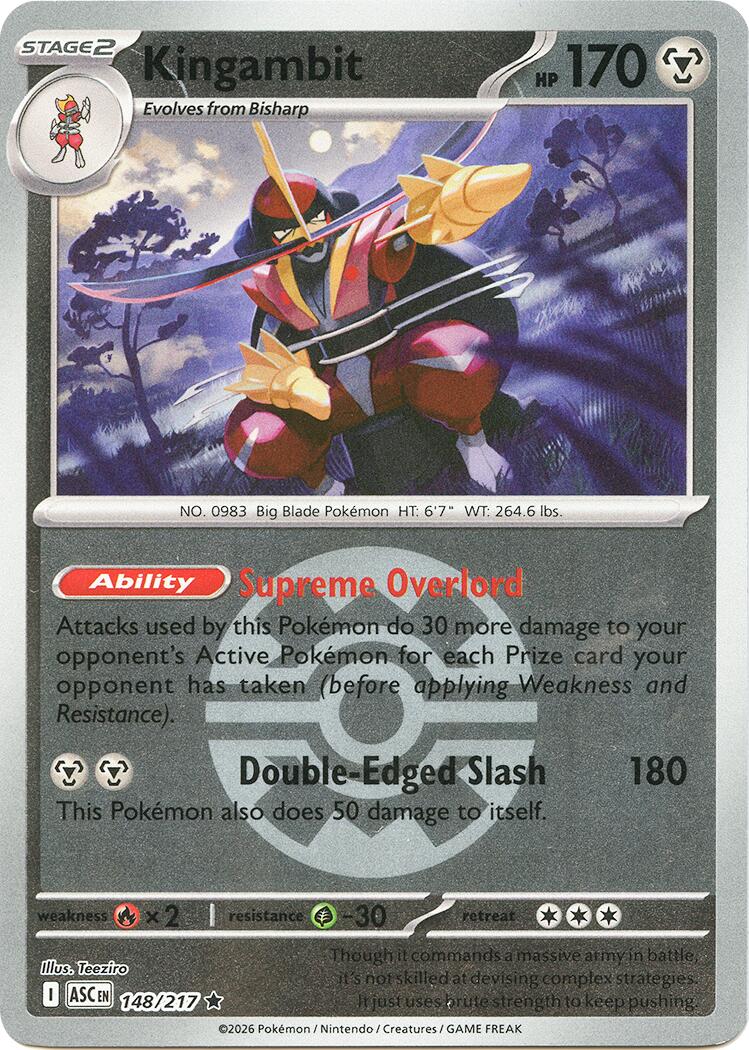 Kingambit (148/217) (Quick Ball) [Mega Evolution: Ascended Heroes] | Cracking-Singles