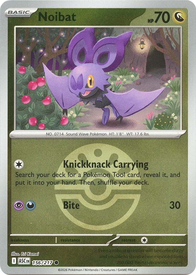 Noibat (156/217) (Friend Ball) [Mega Evolution: Ascended Heroes] | Cracking-Singles