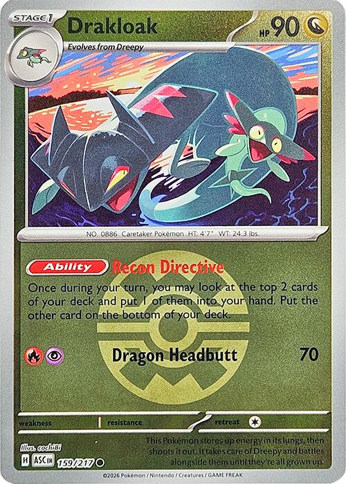 Drakloak (159/217) (Quick Ball) [Mega Evolution: Ascended Heroes] | Cracking-Singles