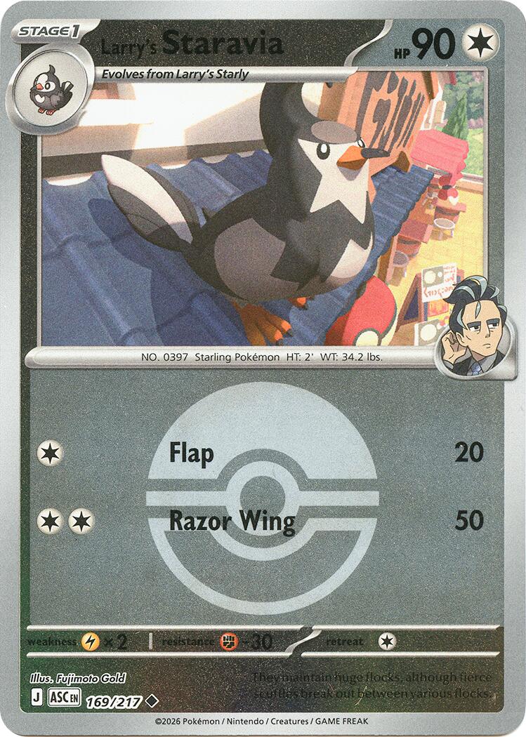 Larry's Staravia (169/217) (Poke Ball) [Mega Evolution: Ascended Heroes] | Cracking-Singles