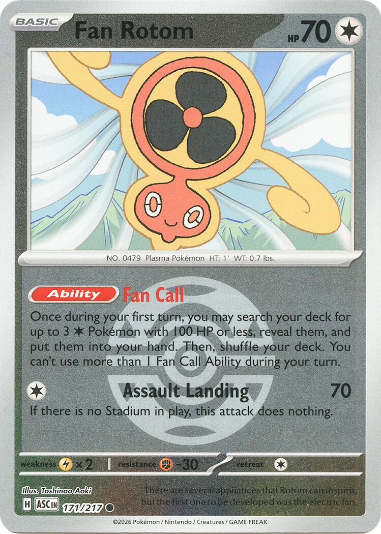 Fan Rotom (171/217) (Dusk Ball) [Mega Evolution: Ascended Heroes] | Cracking-Singles
