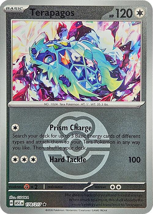 Terapagos (178/217) (Love Ball) [Mega Evolution: Ascended Heroes] | Cracking-Singles