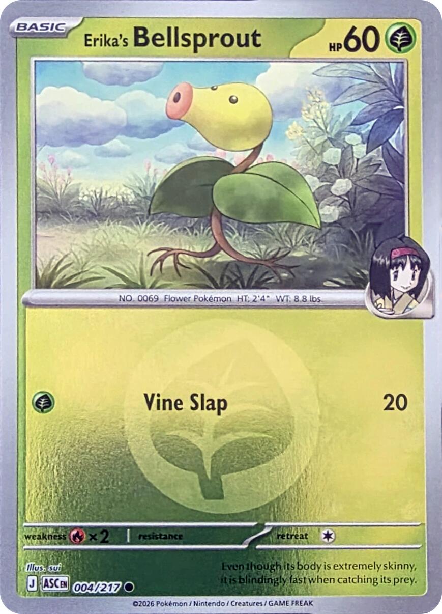 Erika's Bellsprout (004/217) (Energy Symbol Pattern) [Mega Evolution: Ascended Heroes] | Cracking-Singles