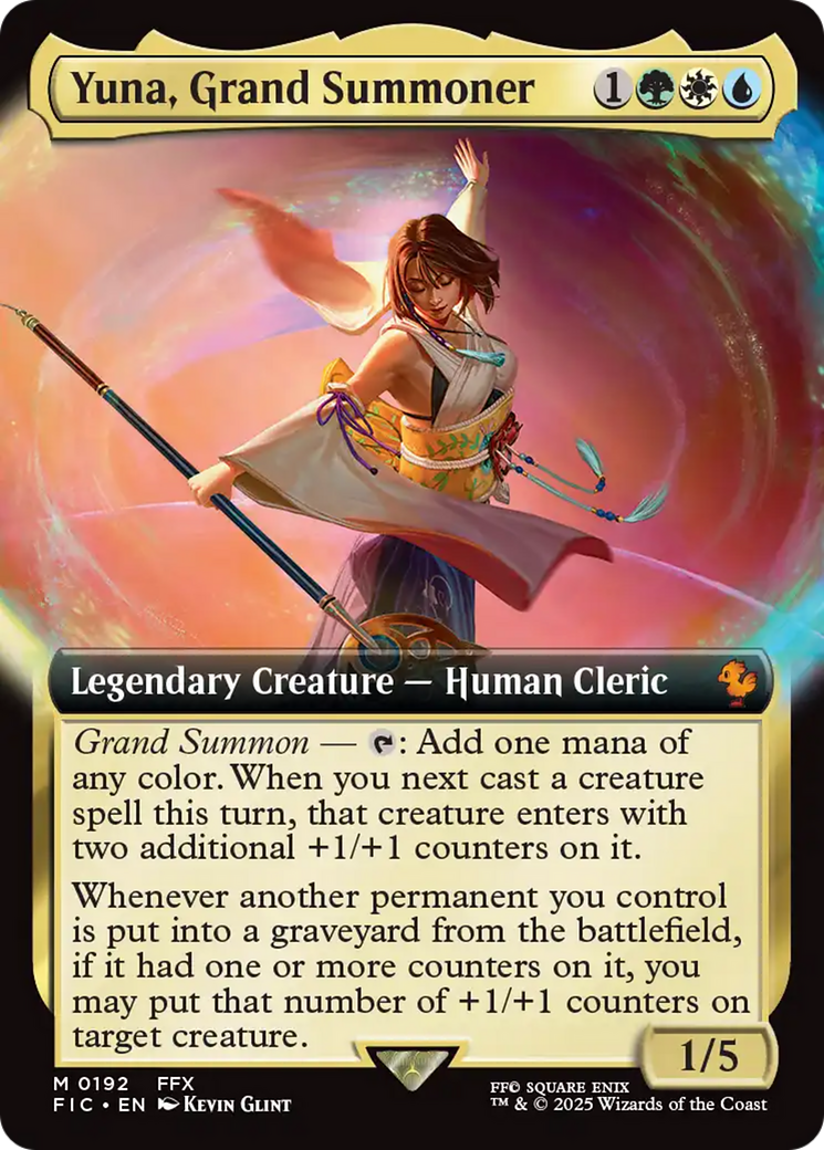 Yuna, Grand Summoner (Extended Art) [FINAL FANTASY Commander] | Cracking-Singles