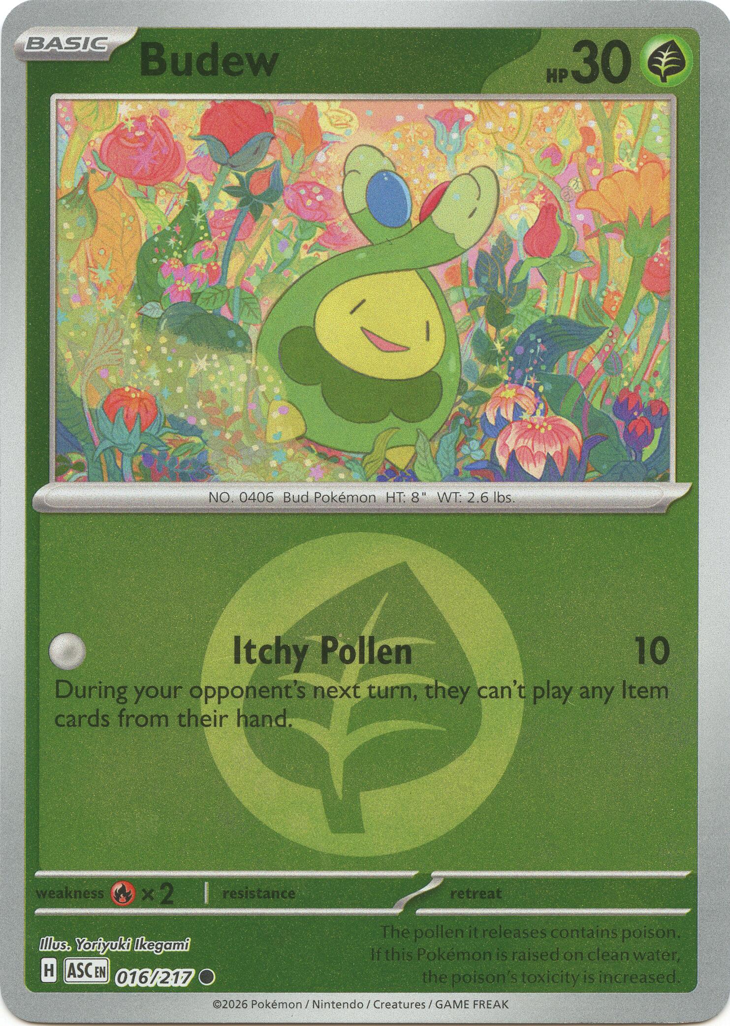 Budew (016/217) (Energy Symbol Pattern) [Mega Evolution: Ascended Heroes] | Cracking-Singles