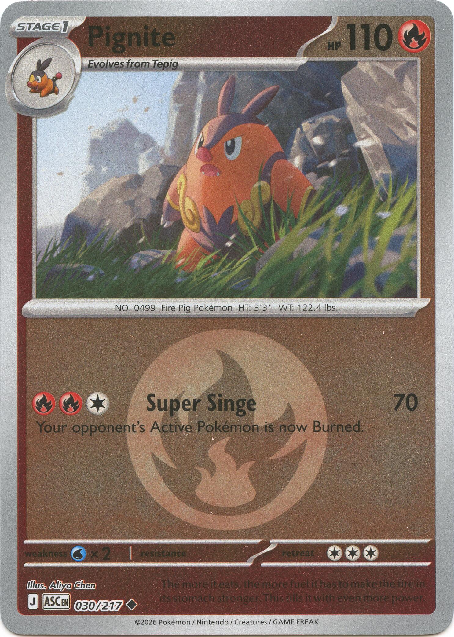 Pignite (030/217) (Energy Symbol Pattern) [Mega Evolution: Ascended Heroes] | Cracking-Singles