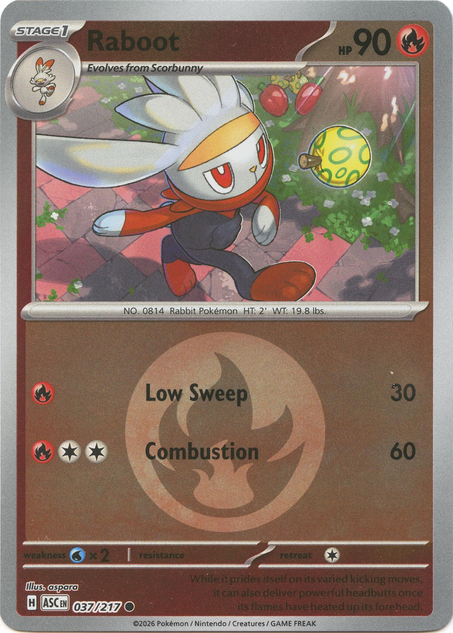 Raboot (037/217) (Energy Symbol Pattern) [Mega Evolution: Ascended Heroes] | Cracking-Singles
