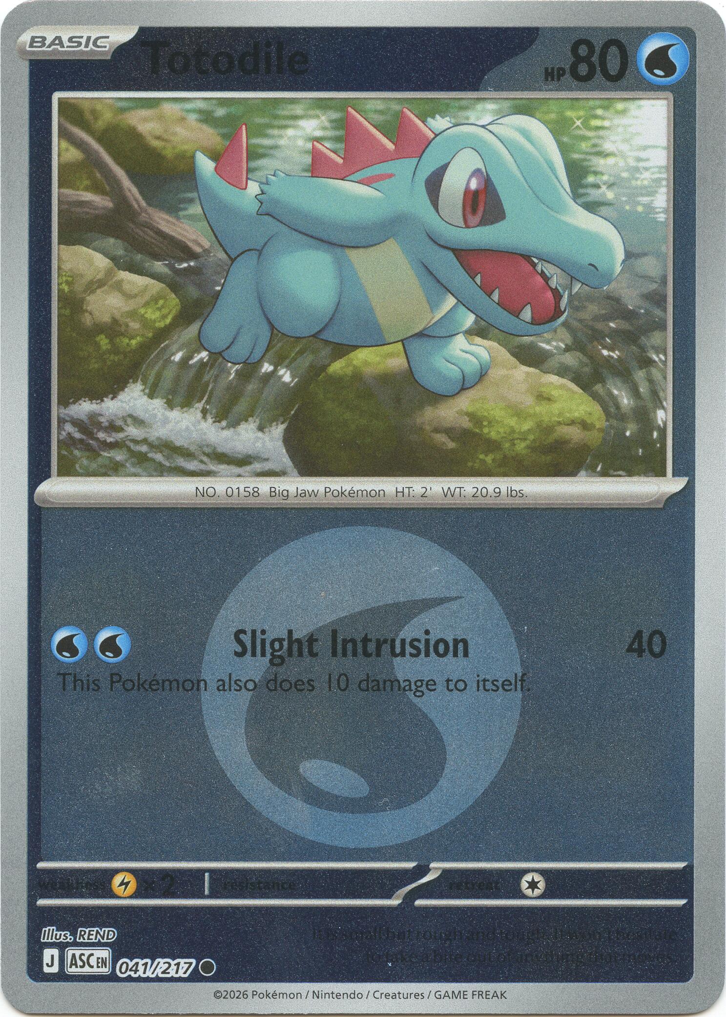 Totodile (041/217) (Energy Symbol Pattern) [Mega Evolution: Ascended Heroes] | Cracking-Singles