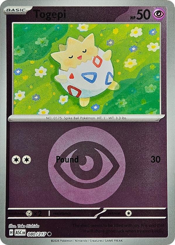 Togepi (080/217) (Energy Symbol Pattern) [Mega Evolution: Ascended Heroes] | Cracking-Singles