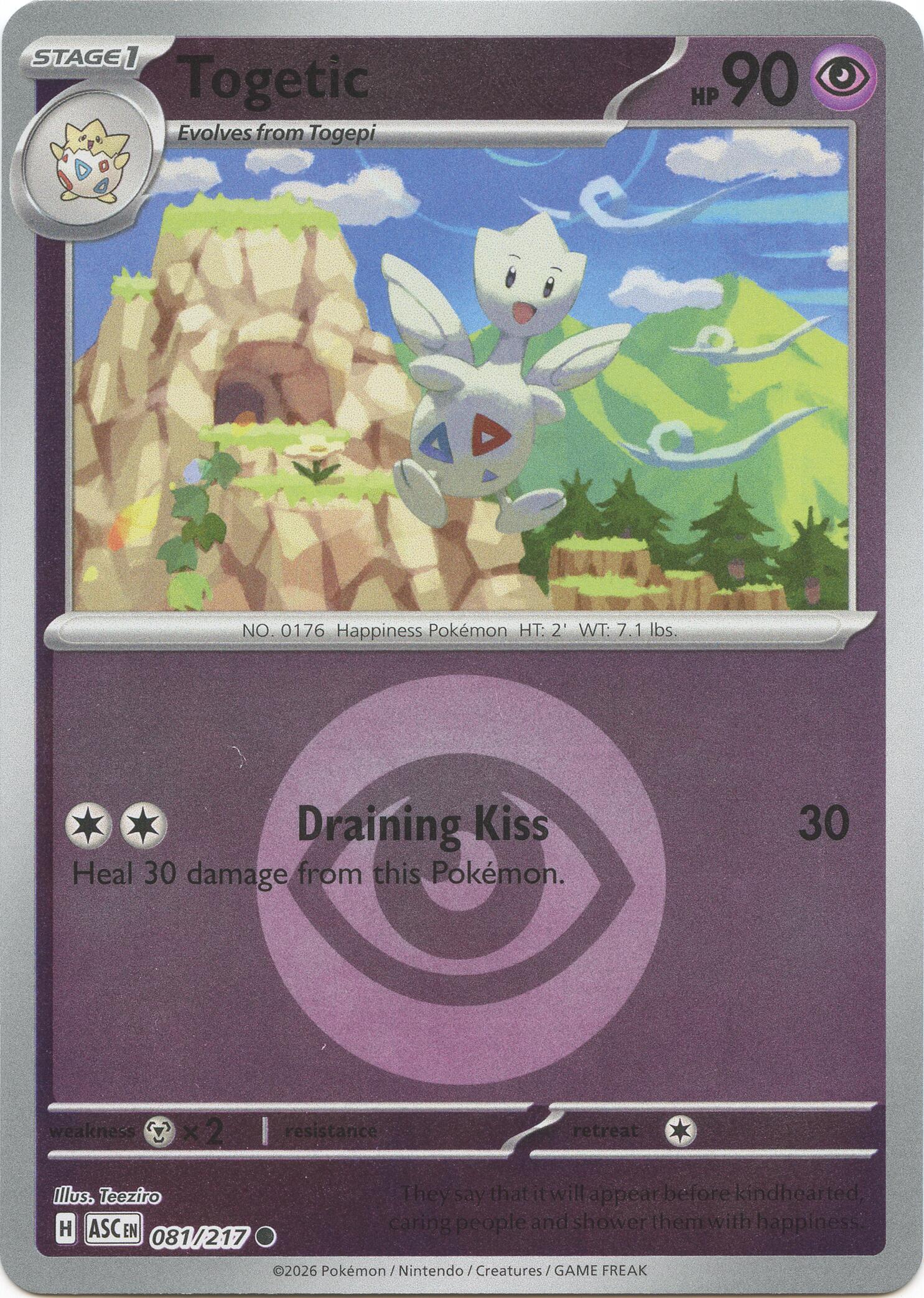 Togetic (081/217) (Energy Symbol Pattern) [Mega Evolution: Ascended Heroes] | Cracking-Singles