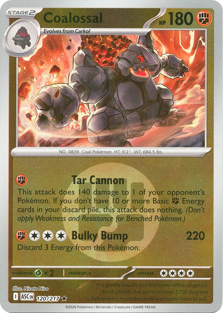 Coalossal (120/217) (Energy Symbol Pattern) [Mega Evolution: Ascended Heroes] | Cracking-Singles