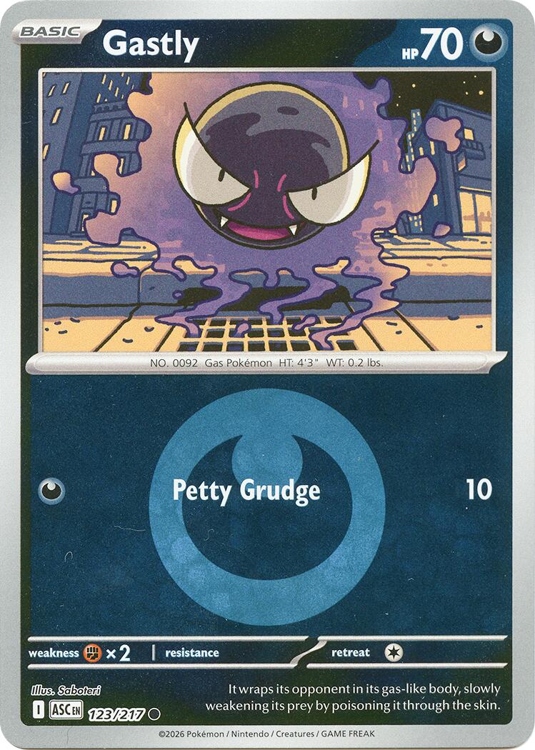 Gastly (123/217) (Energy Symbol Pattern) [Mega Evolution: Ascended Heroes] | Cracking-Singles