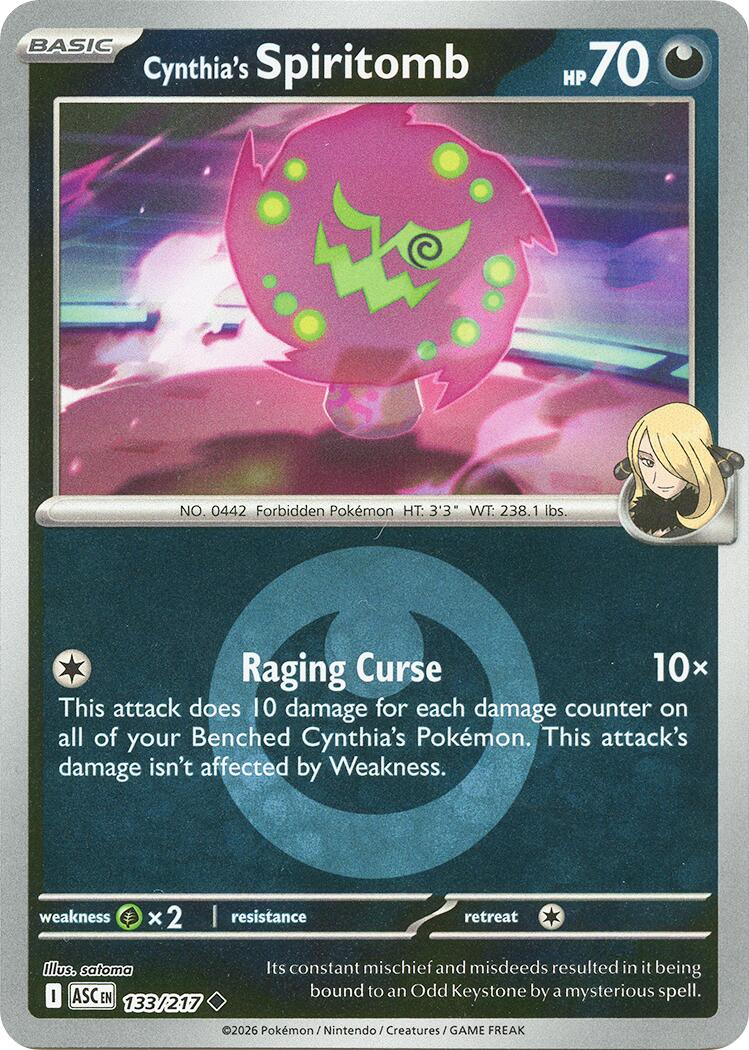 Cynthia's Spiritomb (133/217) (Energy Symbol Pattern) [Mega Evolution: Ascended Heroes] | Cracking-Singles
