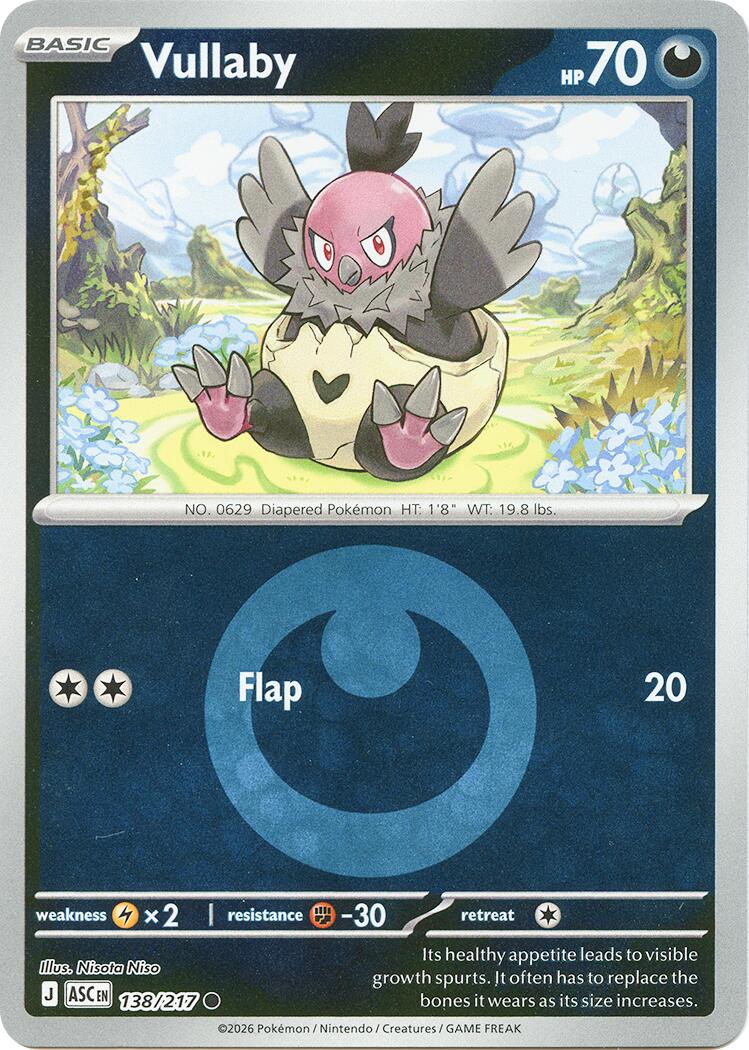 Vullaby (138/217) (Energy Symbol Pattern) [Mega Evolution: Ascended Heroes] | Cracking-Singles
