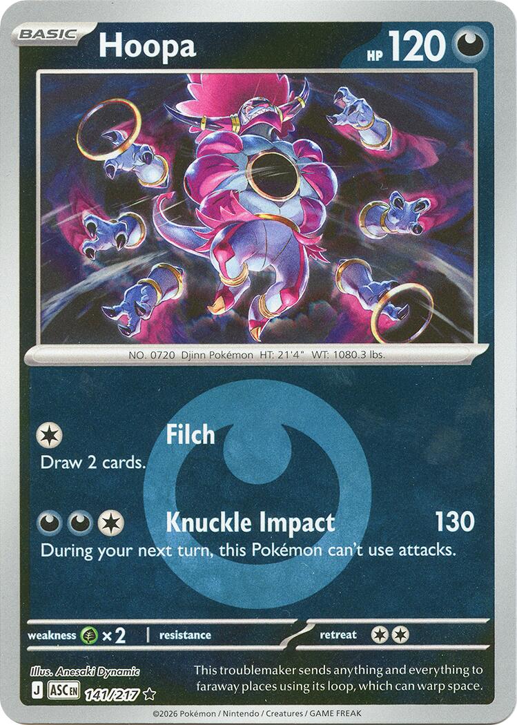 Hoopa (141/217) (Energy Symbol Pattern) [Mega Evolution: Ascended Heroes] | Cracking-Singles