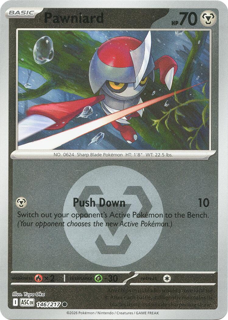 Pawniard (146/217) (Energy Symbol Pattern) [Mega Evolution: Ascended Heroes] | Cracking-Singles