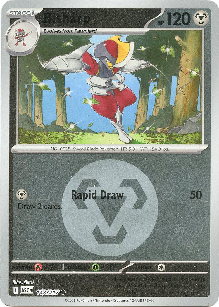 Bisharp (147/217) (Energy Symbol Pattern) [Mega Evolution: Ascended Heroes] | Cracking-Singles
