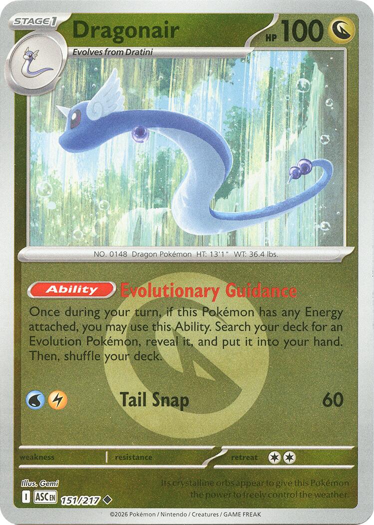 Dragonair (151/217) (Energy Symbol Pattern) [Mega Evolution: Ascended Heroes] | Cracking-Singles