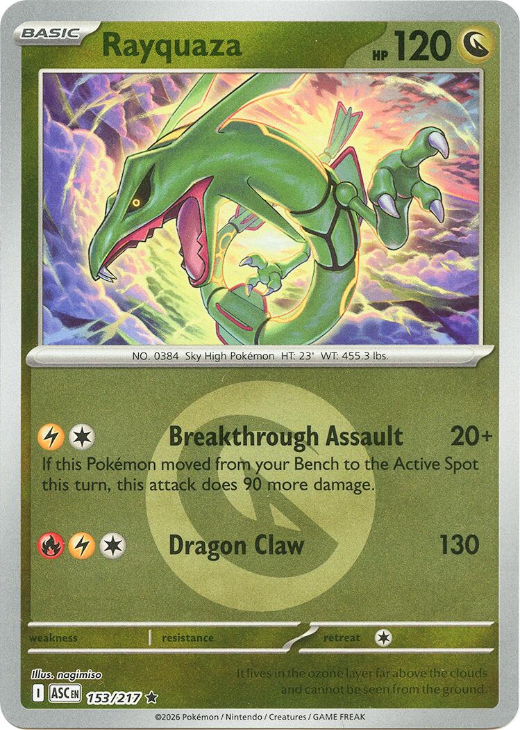 Rayquaza (153/217) (Energy Symbol Pattern) [Mega Evolution: Ascended Heroes] | Cracking-Singles