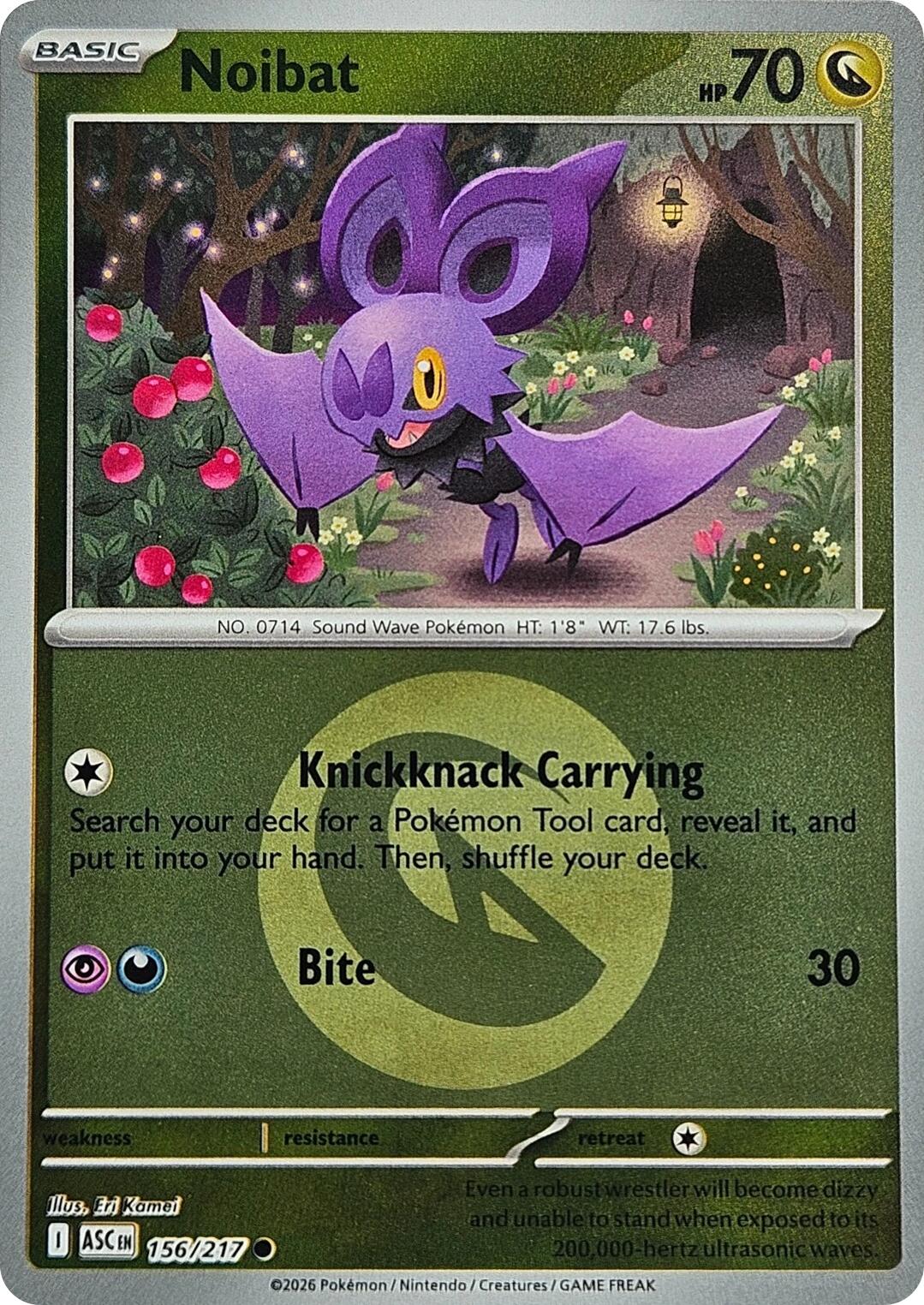 Noibat (156/217) (Energy Symbol Pattern) [Mega Evolution: Ascended Heroes] | Cracking-Singles