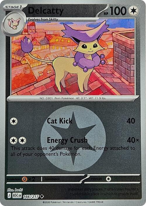 Delcatty (166/217) (Energy Symbol Pattern) [Mega Evolution: Ascended Heroes] | Cracking-Singles